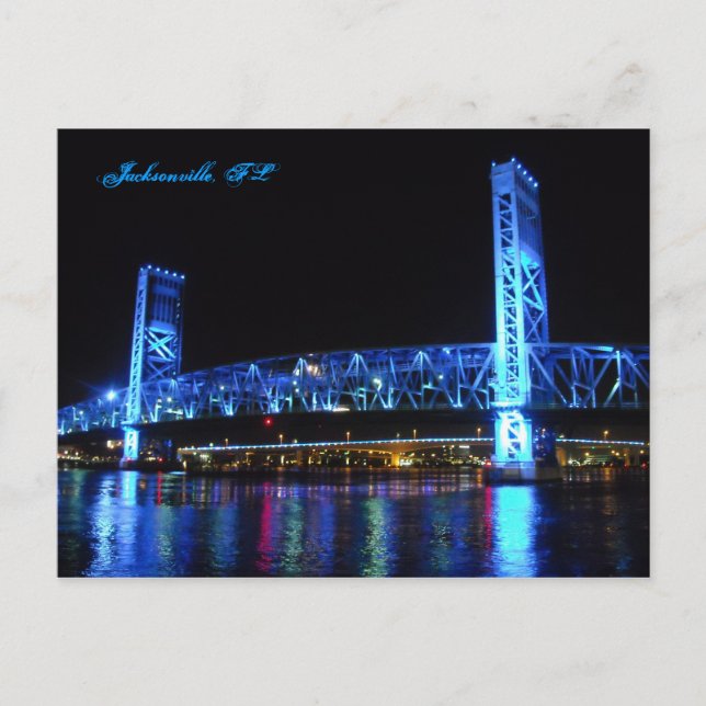 Jacksonville Main Street Bridge Postcard Postkarte (Vorderseite)