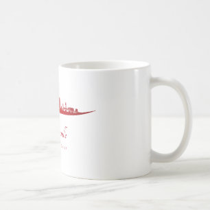 Jacksonville skyline im Netz Kaffeetasse