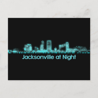 Jacksonville Skyline Postkarte
