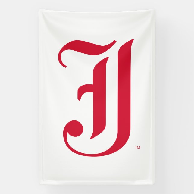 Jacksonville Staat University Classic JSU Letter Banner (Vertikal)