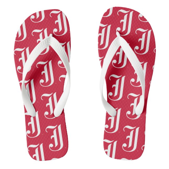 Jacksonville Staat University Classic JSU Letter Flip Flops (Fußbett)