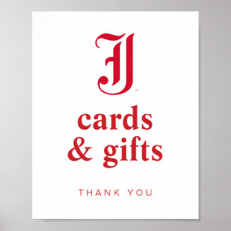 Jacksonville Staat University Classic JSU Letter Poster