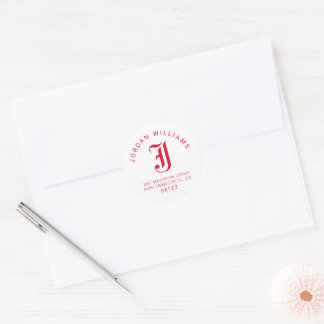 Jacksonville Staat University Classic JSU Letter Runder Aufkleber
