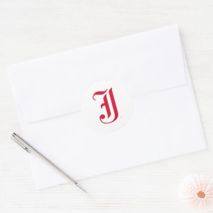 Jacksonville Staat University Classic JSU Letter Runder Aufkleber