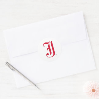 Jacksonville Staat University Classic JSU Letter Runder Aufkleber