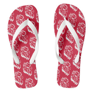 Jacksonville Staat University Gamecocks Red Eagle Flip Flops