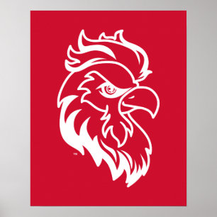 Jacksonville Staat University Gamecocks Red Eagle Poster