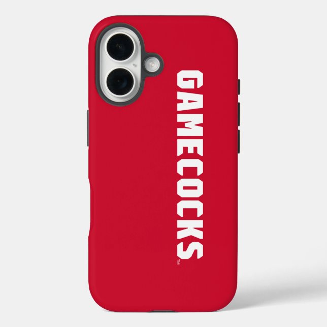 Jacksonville Staat University Gamecocks Rotes Logo iPhone 16 Hülle (Rückseite)