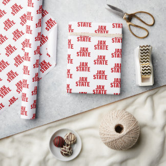 Jacksonville Staat University JAX STAAT Bold Red Geschenkpapier