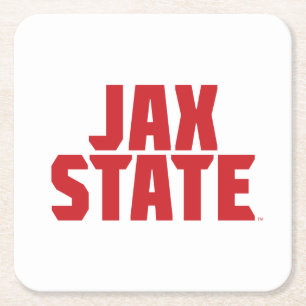 Jacksonville Staat University JAX STAAT Bold Red Rechteckiger Pappuntersetzer