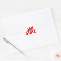 Jacksonville Staat University JAX STAAT Bold Red