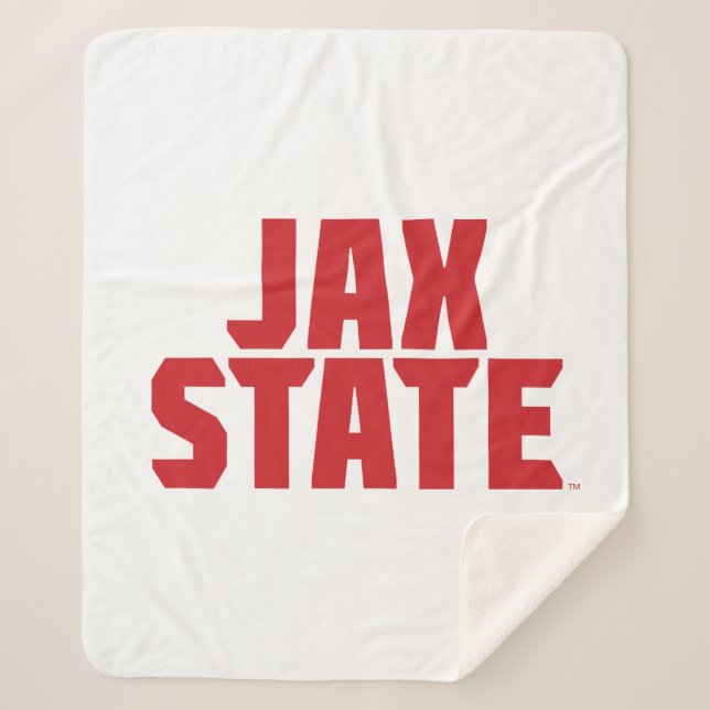 Jacksonville Staat University JAX STAAT Bold Red Sherpadecke (Vorderseite)