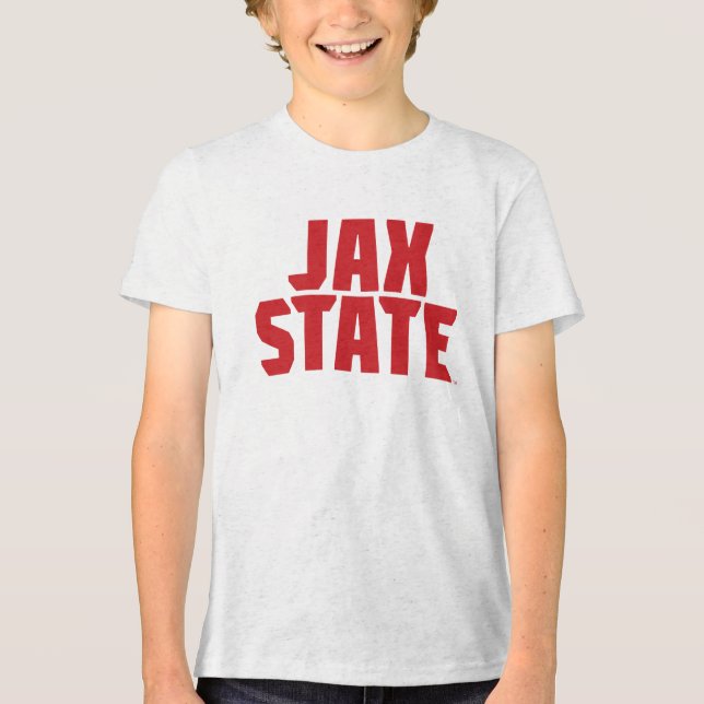 Jacksonville Staat University JAX STAAT Bold Red Tri-Blend Shirt (Vorderseite)