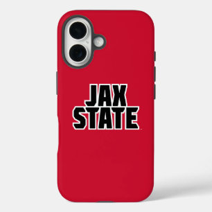 Jacksonville Staat University JAX STAAT Bold Text iPhone 16 Hülle