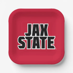 Jacksonville Staat University JAX STAAT Bold Text Pappteller