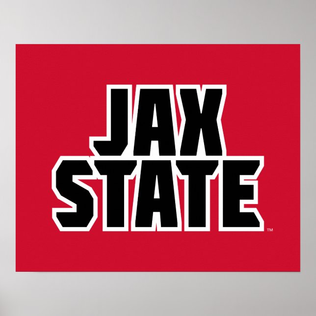 Jacksonville Staat University JAX STAAT Bold Text Poster (Vorne)