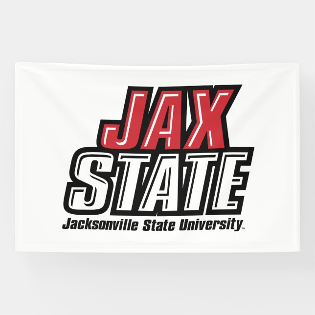 Jacksonville Staat University JAX STAAT Logo Banner (Horizontal)