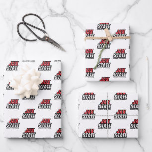 Jacksonville Staat University JAX STAAT Logo Geschenkpapier Set