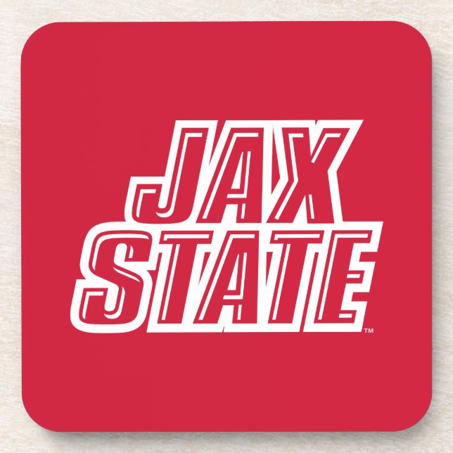 Jacksonville Staat University JAX STAAT Logo Getränkeuntersetzer (Vorderseite)