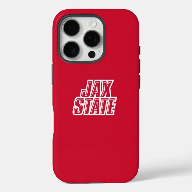 Jacksonville Staat University JAX STAAT Logo iPhone 16 Pro Hülle (Rückseite)