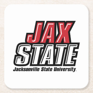 Jacksonville Staat University JAX STAAT Logo Rechteckiger Pappuntersetzer