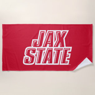 Jacksonville Staat University JAX STAAT Logo Strandtuch