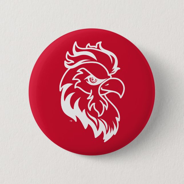 Jacksonville State University Gamecocks rotes Spie Button (Vorderseite)