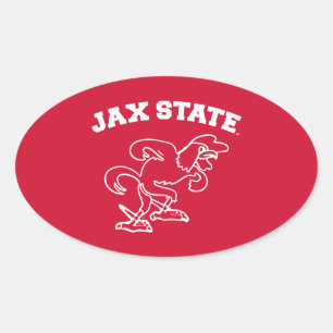 Jacksonville State University JAX State Gamecocks Ovaler Aufkleber