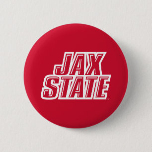 Jacksonville State University JAX STATE Logo Button