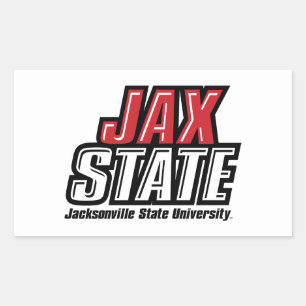 Jacksonville State University JAX STATE Logo Rechteckiger Aufkleber