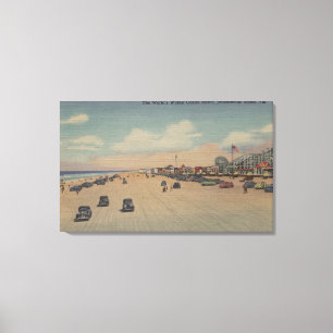Jacksonville-Strand, FL - das breiteste Ocea der Leinwanddruck