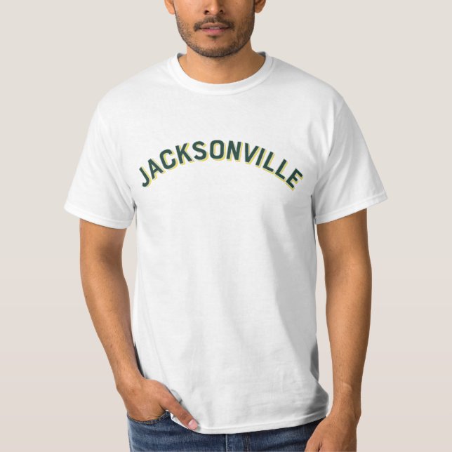 Jacksonville, Vintager Bogen von Florida T-Shirt (Vorderseite)