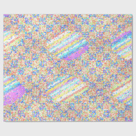 Jackuard bunte Strickmuster  Geschenkpapier