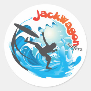 JackWagon Sticker! Runder Aufkleber