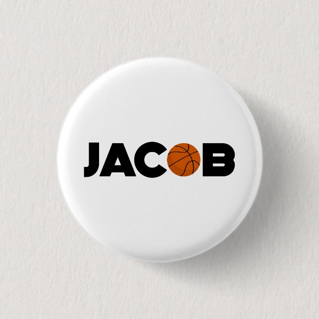 Jacob Basketball Button (Vorderseite)