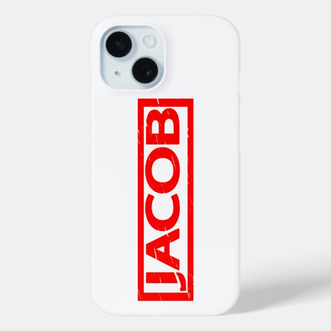 Jacob Briefmarke Case-Mate iPhone Hülle (Rückseite)