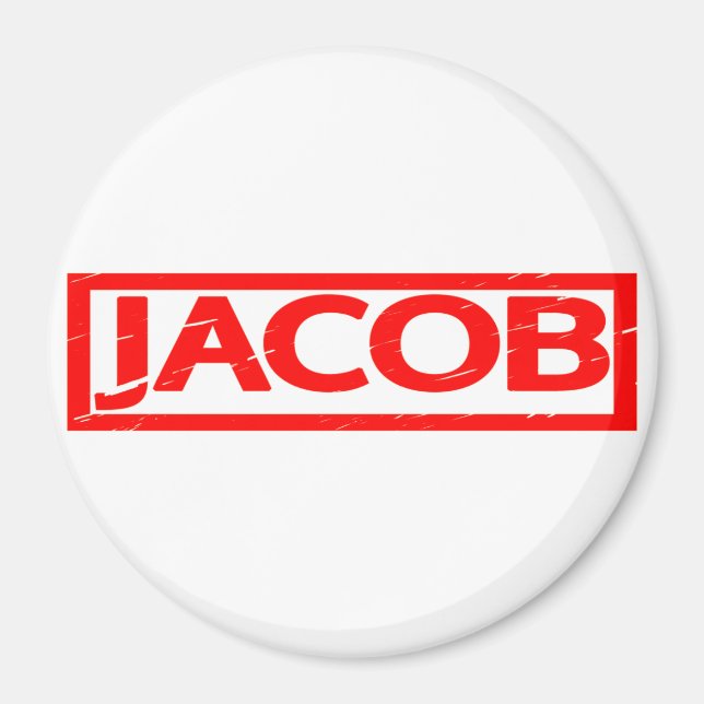 Jacob Briefmarke Magnet (Vorne)
