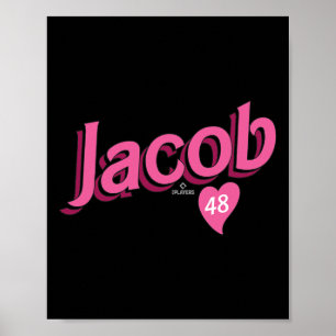 Jacob Degrom Texas Verkaufen Valentine Mlbpa Poster