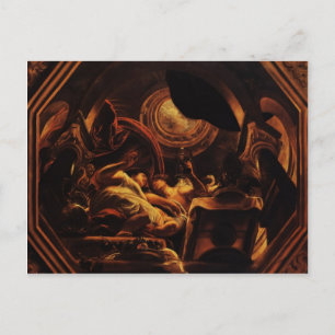 Jacob Jordaens - Liebe von Cupid und Psyche Postkarte