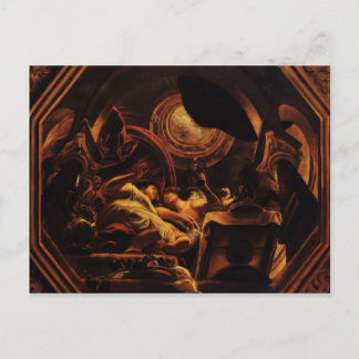 Jacob Jordaens - Liebe von Cupid und Psyche Postkarte