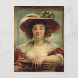 Jacob Jordaens - Portrait der Tochter des Künstler Postkarte