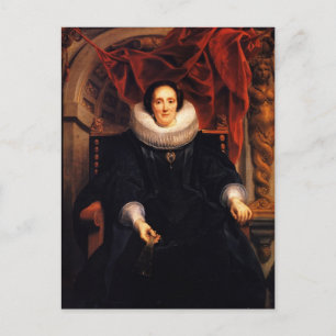 Jacob Jordaens - Portrait von Catharina Behaghel Postkarte
