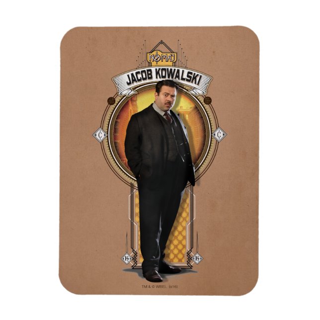 JACOB KOWALSKI™ Art Deco Panel Magnet (Vertikal)