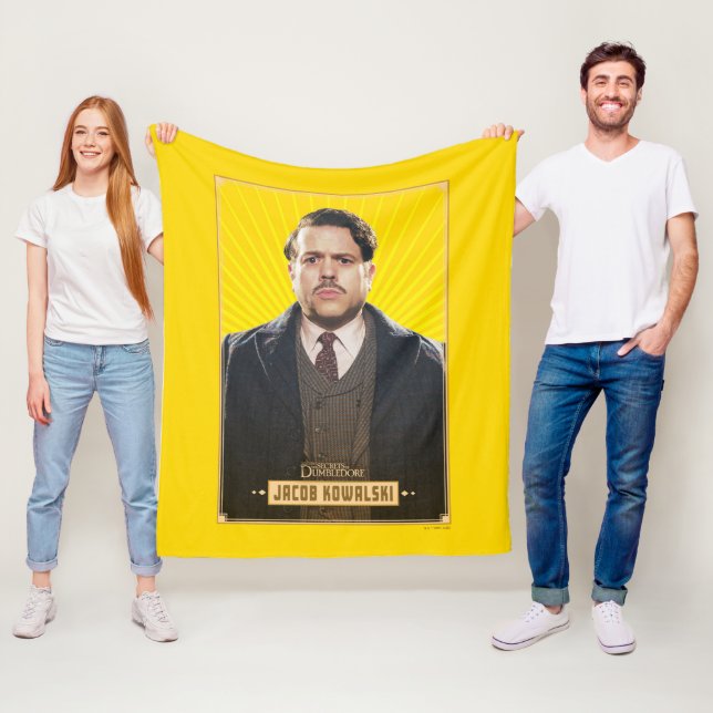 Jacob Kowalski Character Graphic Fleecedecke (Beispiel)