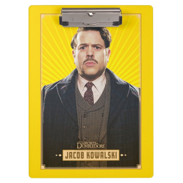 Jacob Kowalski Character Graphic Klemmbrett (Vorderseite)