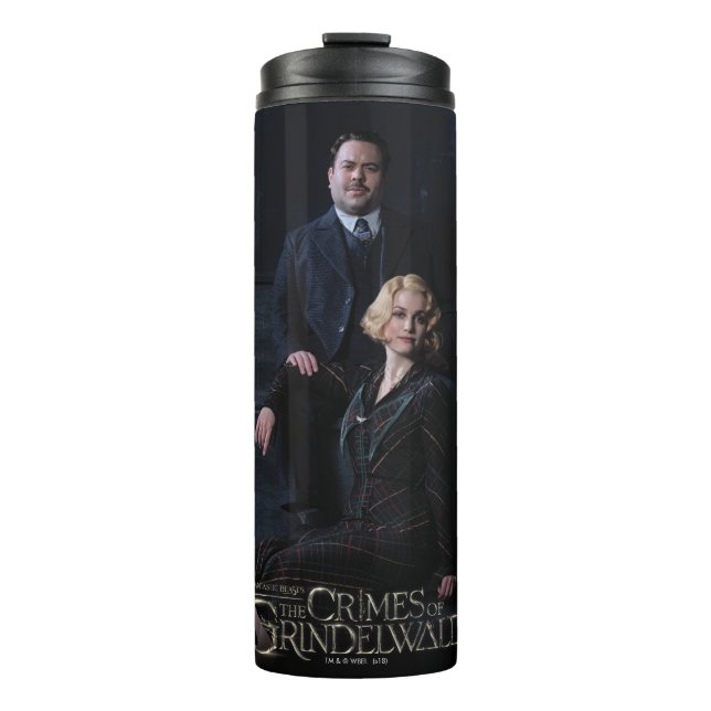 JACOB KOWALSKI™ und QUEENIE GOLDSTEIN™ Foto Thermosbecher (Vorderseite)