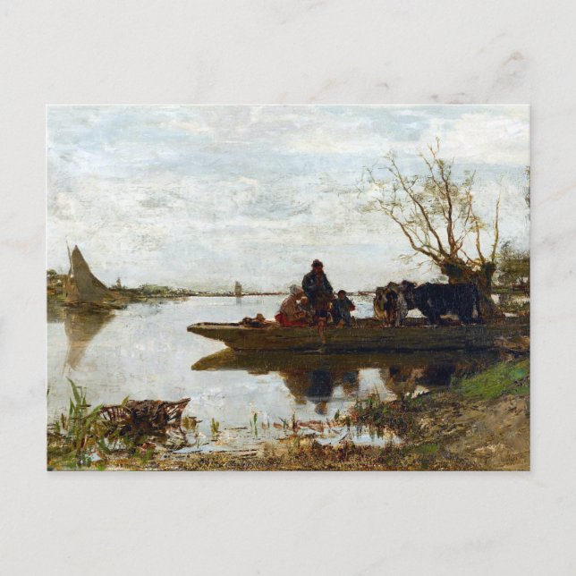 Jacob Maris Ferry Postkarte (Vorderseite)