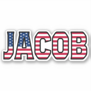 Jacob Prénom USA Sticker Stickerset