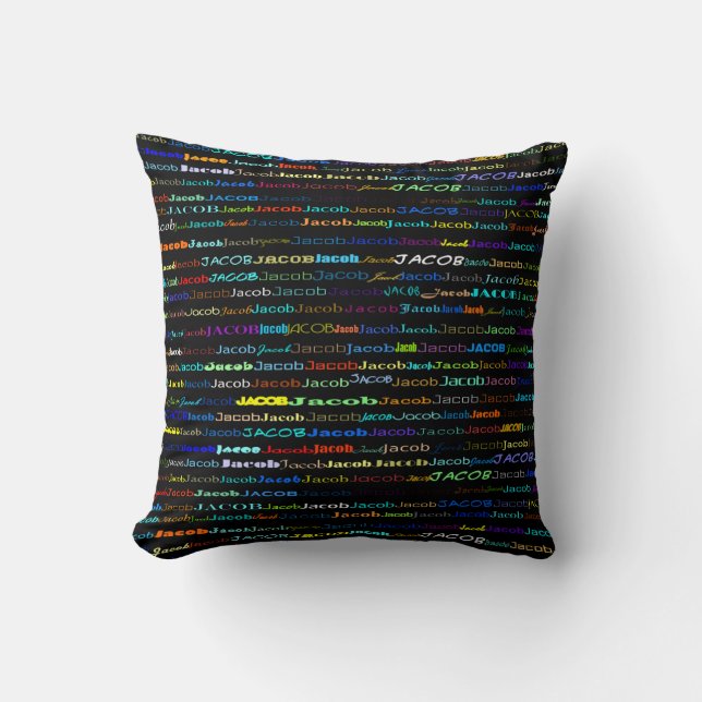 Jacob Text Design I Lance Oreiller (Recto)