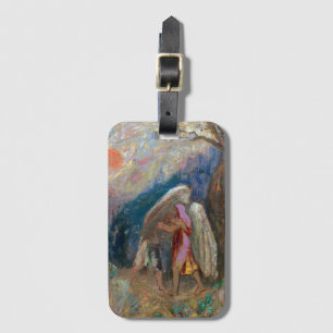 Jacob und der Engel   Odilon Redon   Gepäckanhänger